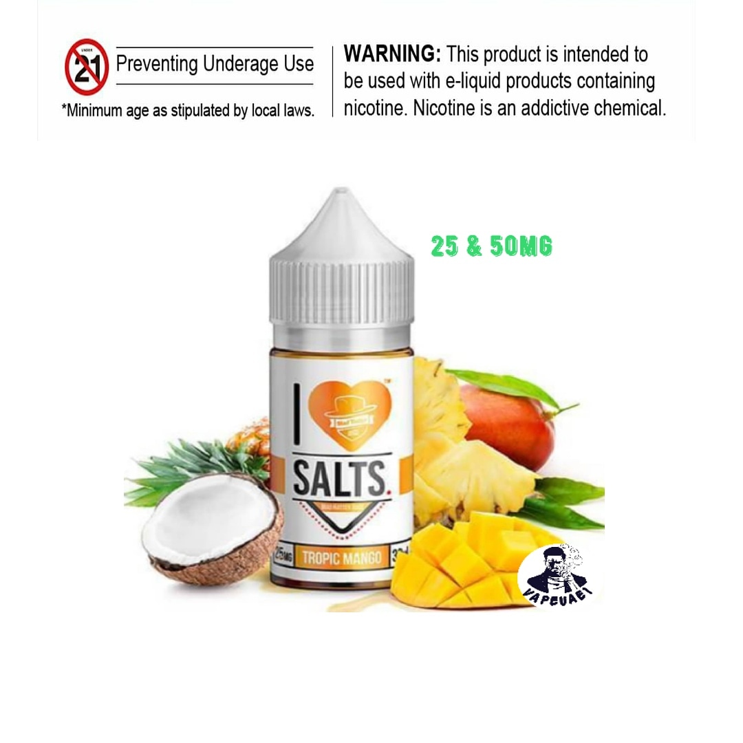 TROPICAL MANGO I Love Salts by Mad Hatter Juice Tropical Mango I Love Salts by Mad Hatter