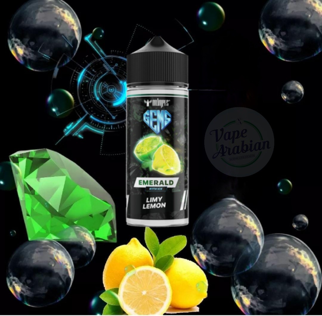 Dr Vapes Gems Emerald Limy Lemon With Ice 120ml Best Vape In UAE