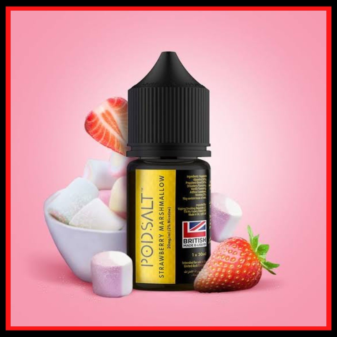 POD SALT STRAWBERRY MARSHMALLOW MAN 3 SALTNIC ELIQUID