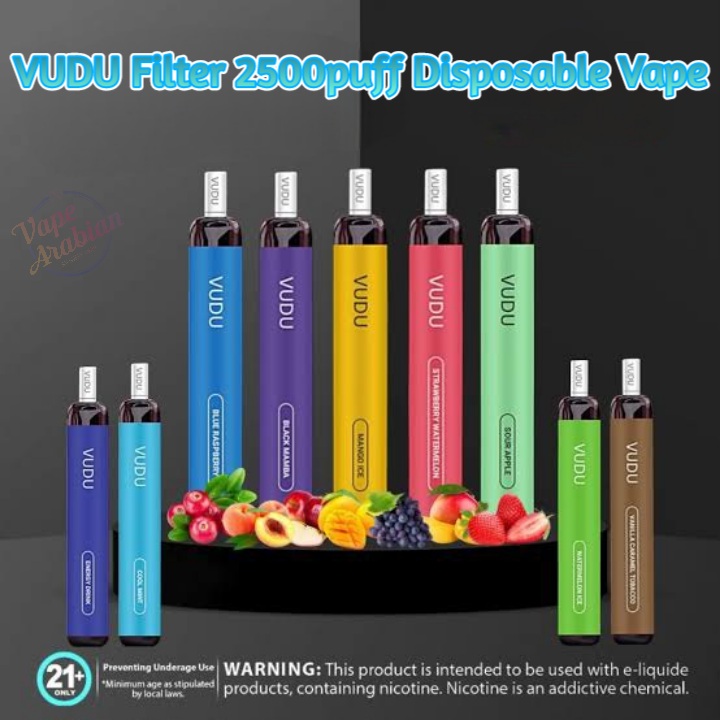 Best Buy VUDU Filter 2500 Puffs Disposable Vape In UAE VUDU Filter 2500 Puffs Disposable Vape