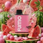 fumo king 6000 puffs disposable vape- Watermelon Bubblegum