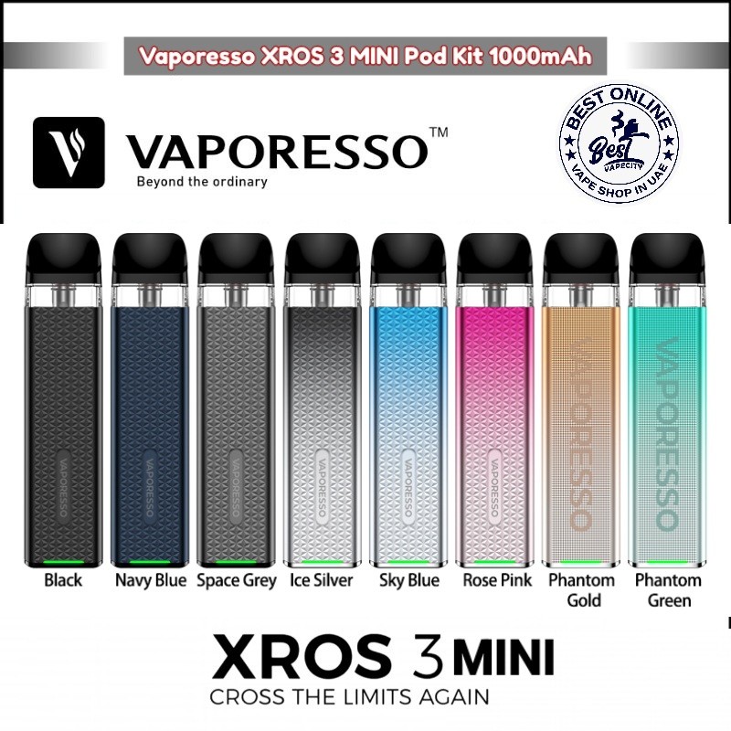 Vaporesso XROS 3 Mini Pod Kit 1000mAh 2ml In UAE - Vaporking