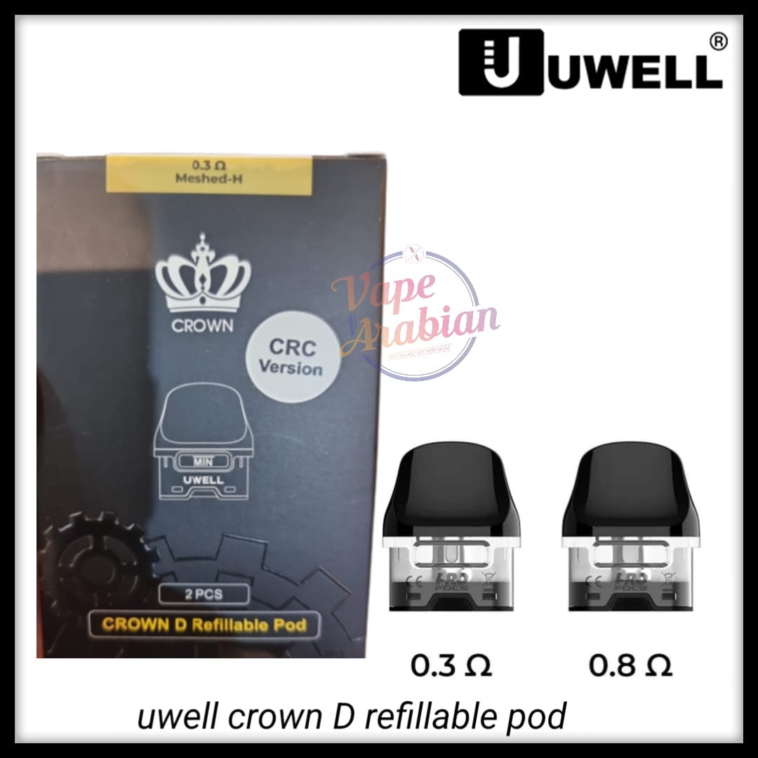 Authentic Buy Uwell Crown D Refillable Pod 2mL In UAE
