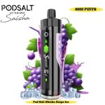 Pod Salt Shisha 8000 Puffs- Grape Ice