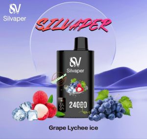 Silvaper 24000 Puffs Disposable- Grape Lychee Ice