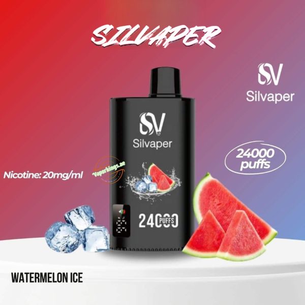 Silvaper 24000 Puffs Disposable- Watermelon Ice