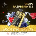 Elf Bar BC10000 Puffs Disposable Grape Raspberry Ice (Black Gold)