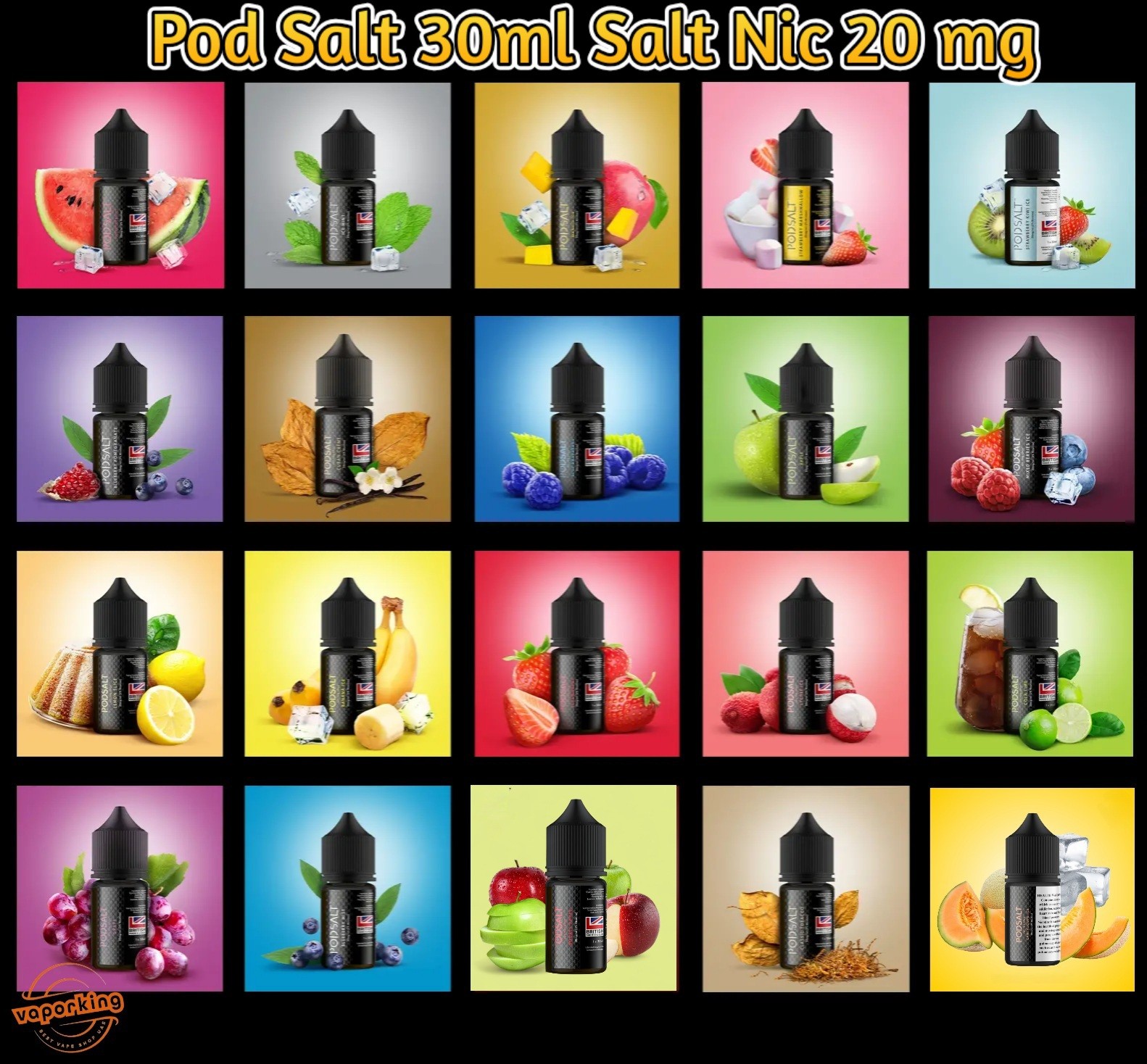 Pod Salt 30ml Salt Nic 20mg E-Liquid in UAE - Vaporking