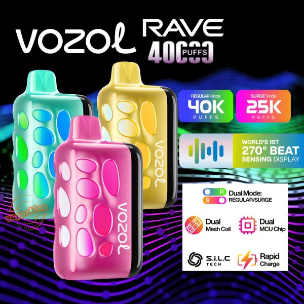 VOZOL RAVE 40000 Puffs Disposable Vape