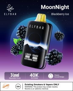 Elfbar Moonlight 40000 Puffs Disposable- Blackberry Ice