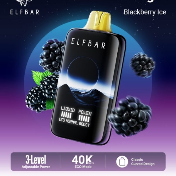 Elfbar Moonlight 40000 Puffs Disposable- Blackberry Ice