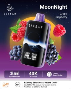 Elfbar Moonlight 40000 Puffs Disposable- Grape Raspberry