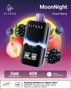 Elfbar Moonlight 40000 Puffs Disposable- Peach Berry
