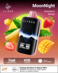 Elfbar Moonlight 40000 Puffs Disposable- Strawberry Mango