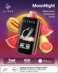Elfbar Moonlight 40000 Puffs Disposable- Watermelon Cantaloupe Guava