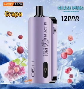HQD Glaze Plus 12000Puffs Disposable- Grape