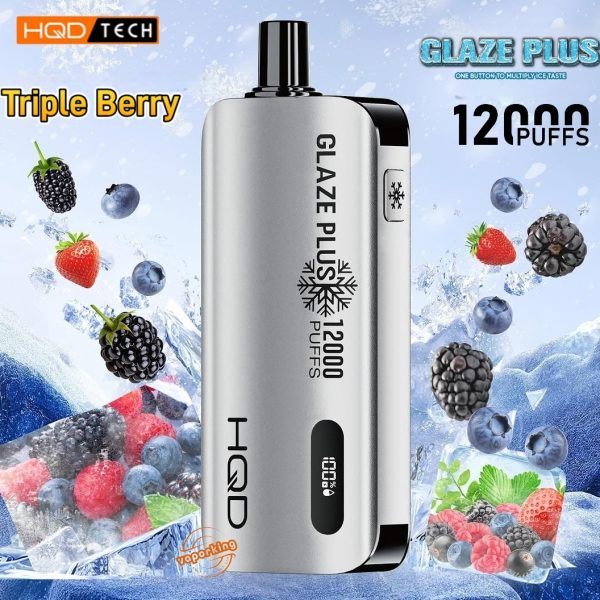 HQD Glaze Plus 12000Puffs Disposable- Triple Berry