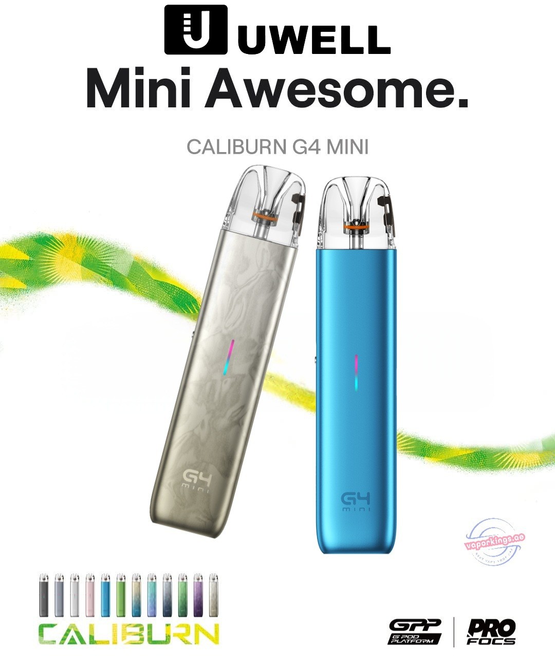 Uwell Caliburn G4 Mini Vape Kit Up to 35W 1100mAh In UAE