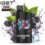 IGET Bar 3500 Puffs Disposable- Blackberry Ice