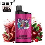 IGET Bar 3500 Puffs Disposable- Cherry Pomegranate