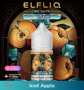 ELFLIQ Nic Salts 30mg- Iced Apple