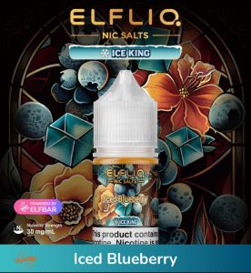 ELFLIQ Nic Salts 30mg- Iced Blueberry