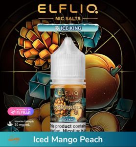 ELFLIQ Nic Salts 30mg- Iced Mango Peach