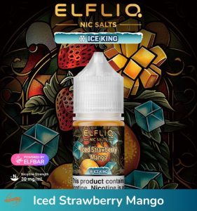 ELFLIQ Nic Salts 30mg- Iced Strawberry Mango
