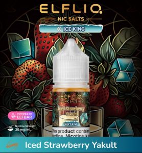 ELFLIQ Nic Salts 30mg- Iced Strawberry Yakult