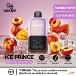 Geek Bar Ice Prince 50000 Puffs- Peach Mango Watermelon Ice