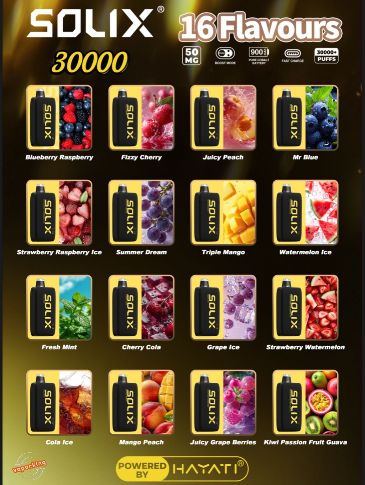 Best Buy Hayati Solix 30000 Puffs Disposbale Vape In UAE Hayati Solix 30000 Puffs Disposable