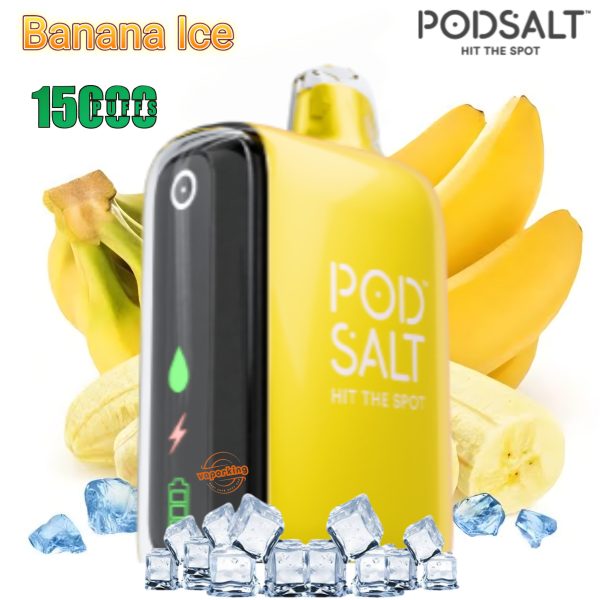 Pod Salt 15000 Puffs Disposable- Banana Ice