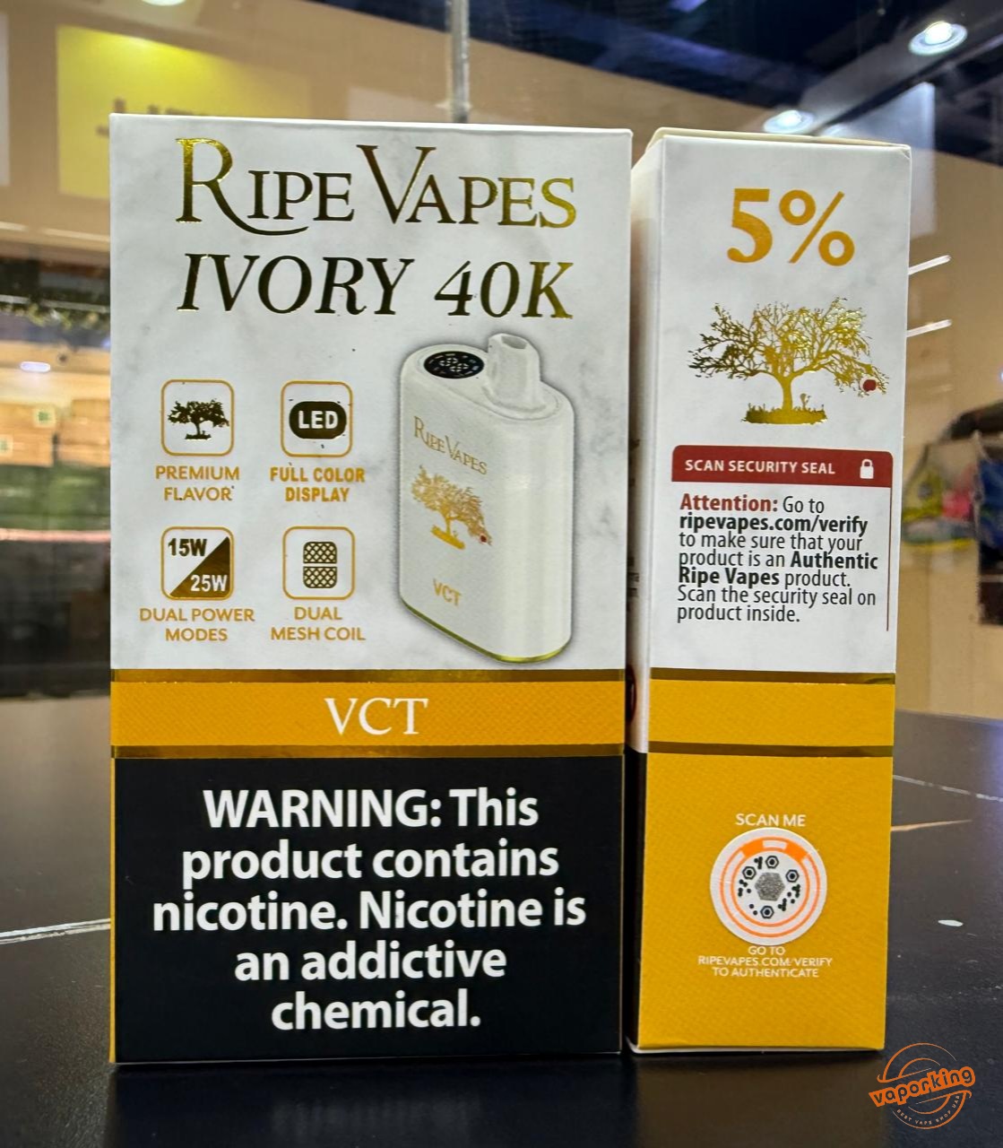 Best Buy Ripe Vapes IVORY 40000 Puffs Disposable In UAE Ripe Vapes IVORY 40000 Puffs- VCT 5%