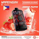VAPENGIN Meacha 50000 Puffs- Strawberry Ice Cream