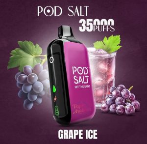 Pod Salt 35K Disposable Vape Grape Ice