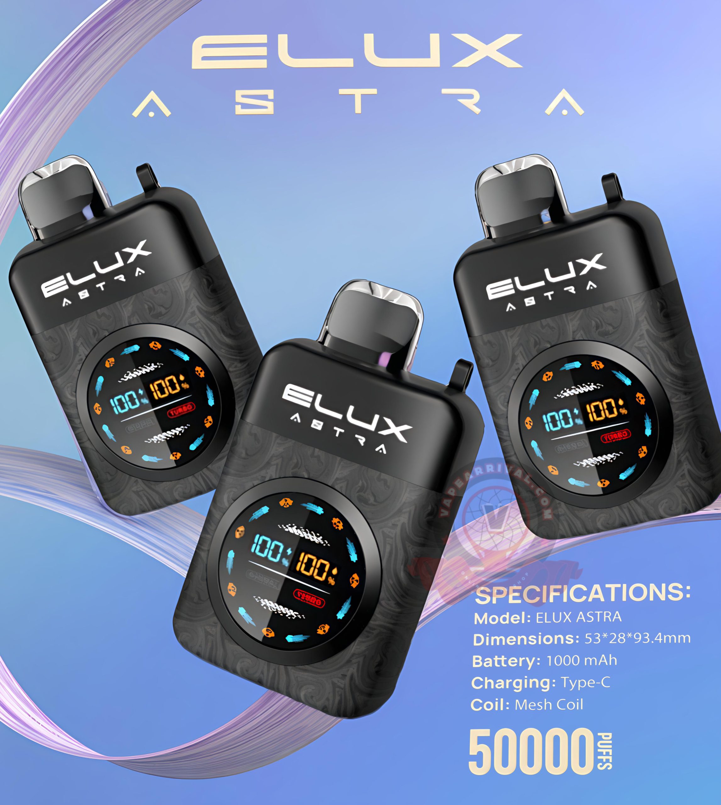 Elux Astra 50000 Puffs Disposable Vape 50MG in UAE | Buy Now