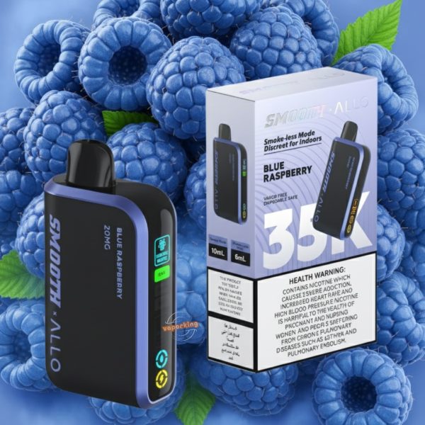 Smooth Allo 35000 Puffs Disposable- Blue Raspberry