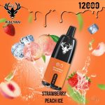 KALYAN Pro 12000 Puffs Disposable- Strawberry Peach Ice