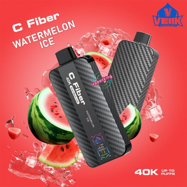 VEIIK C Fiber 40000 Puffs- Watermelon Ice