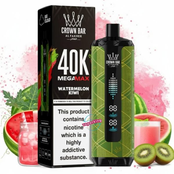 Al Fakher Mega Max 40000 Puffs- Watermelon Kiwi