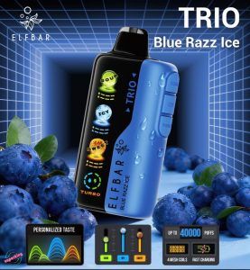 ELF BAR Trio 40000 Puffs Disposable- Blue Razz Ice