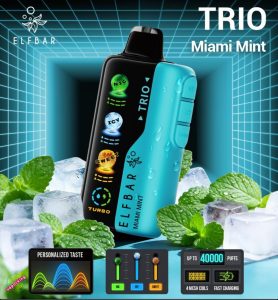 ELF BAR Trio 40000 Puffs Disposable- Miami Mint