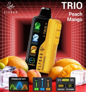 ELF BAR Trio 40000 Puffs Disposable- Peach Mango