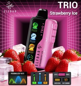ELF BAR Trio 40000 Puffs Disposable- Strawberry Ice
