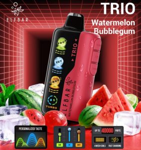 ELF BAR Trio 40000 Puffs Disposable- Watermelon Bubblegum