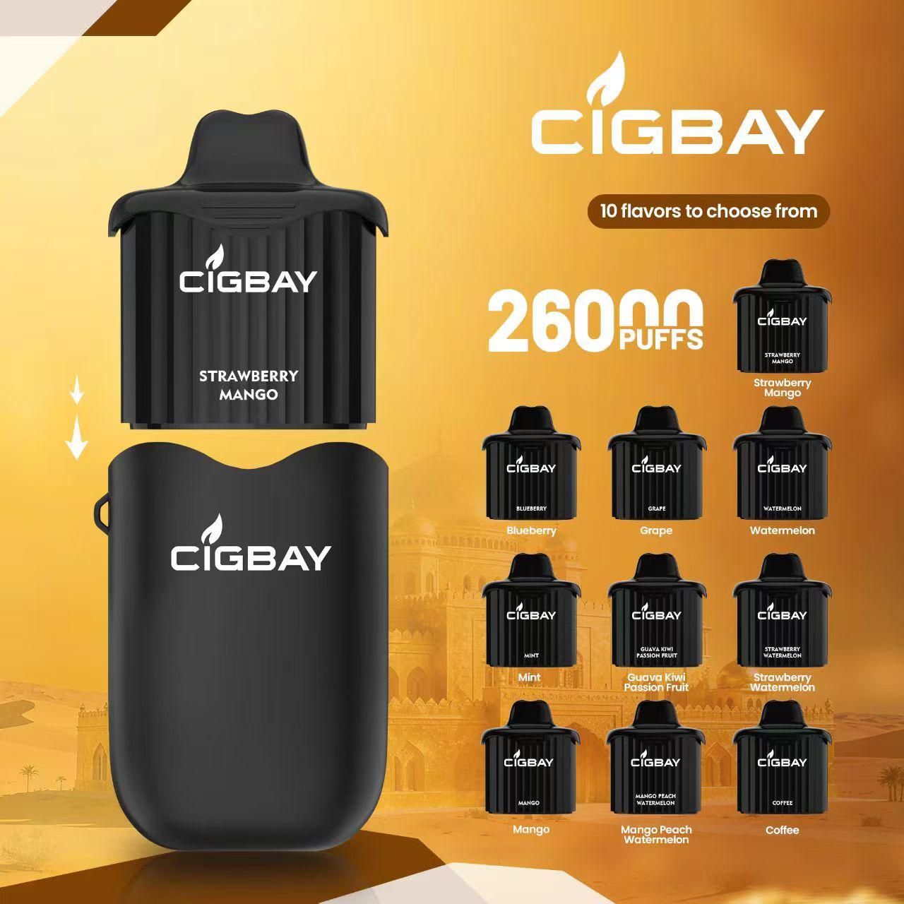 Cigbay 26000 Puffs Disposable Vape Kit 20mg in the UAE