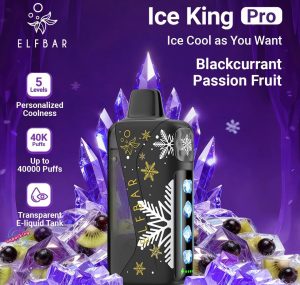 ELFBAR Ice King Pro 40000 Puffs- Blackcurrant Passion Fruit