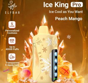 ELFBAR Ice King Pro 40000 Puffs- Peach Mango