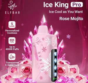 ELFBAR Ice King Pro 40000 Puffs- Rose Mojito