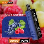 HQD Shisha 20000 Puffs Hookah Disposable- Grape Raspberry